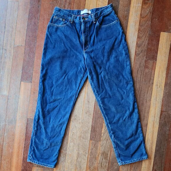 L.L. Bean Double L Relaxed Fit Dark Wash Denim Size 32 - Picture 3 of 16